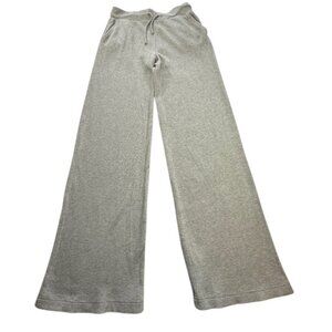 Nuuds Waffle Knit High Waisted Relaxed Gray Straight Lounge Pants -Size S